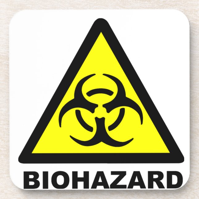Biohazard Symbol Coaster (Front)