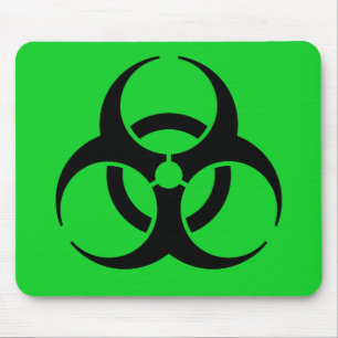 Biohazard Symbol Mouse Pad