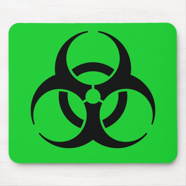 Biohazard Symbol Mouse Pad (Front)