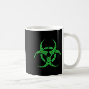 Biohazard Symbol Vintage Green Funny Halloween Coffee Mug