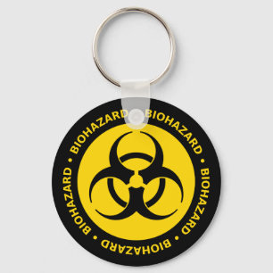 Biohazard Warning Key Ring