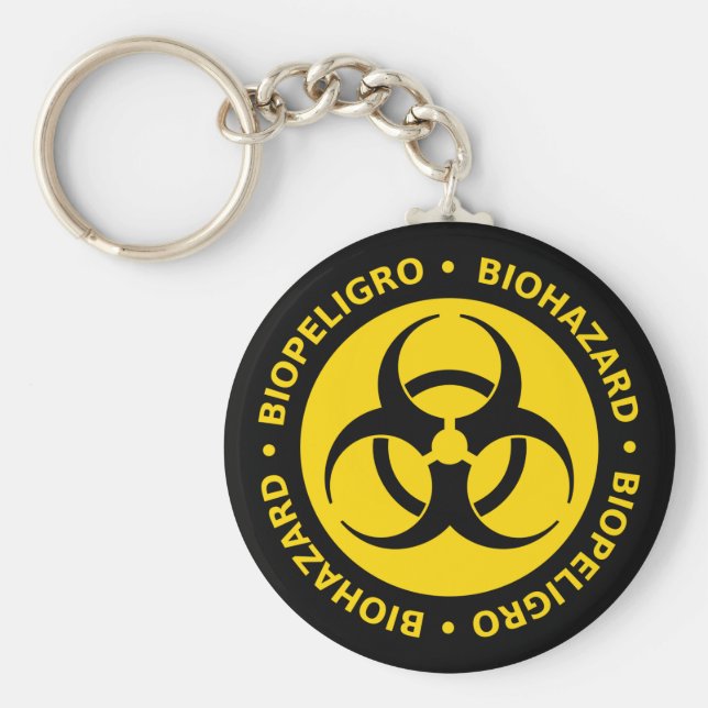 Biohazard Warning Key Ring (Front)