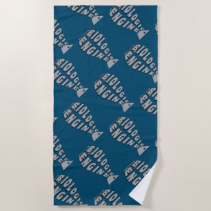 Biological Engineer Grey Fish Beach Towel