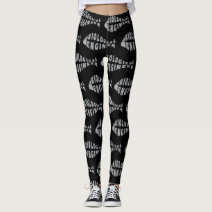 Biological Engineer Grey Fish Leggings