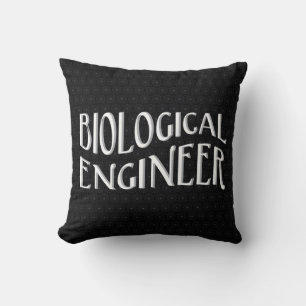 Biological Engineer Text Cushion
