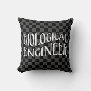 Biological Engineer Text Cushion