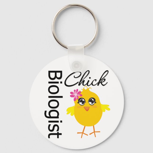 Biologist Chick Key Ring (Front)