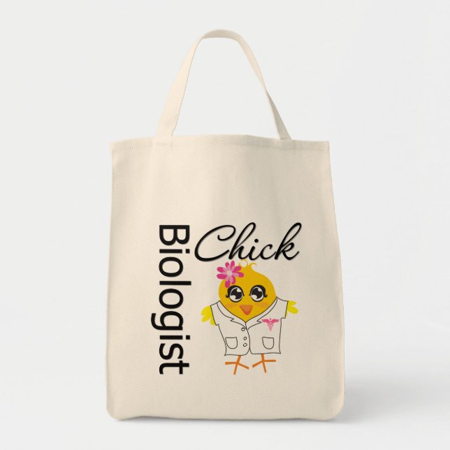 Biologist Chick Tote Bag (Front)