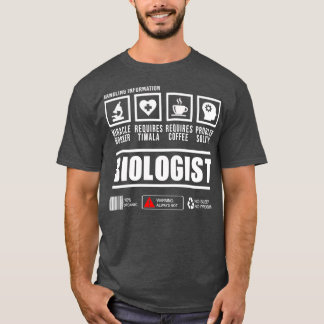 Biologist Handling Information Gift Design T-Shirt