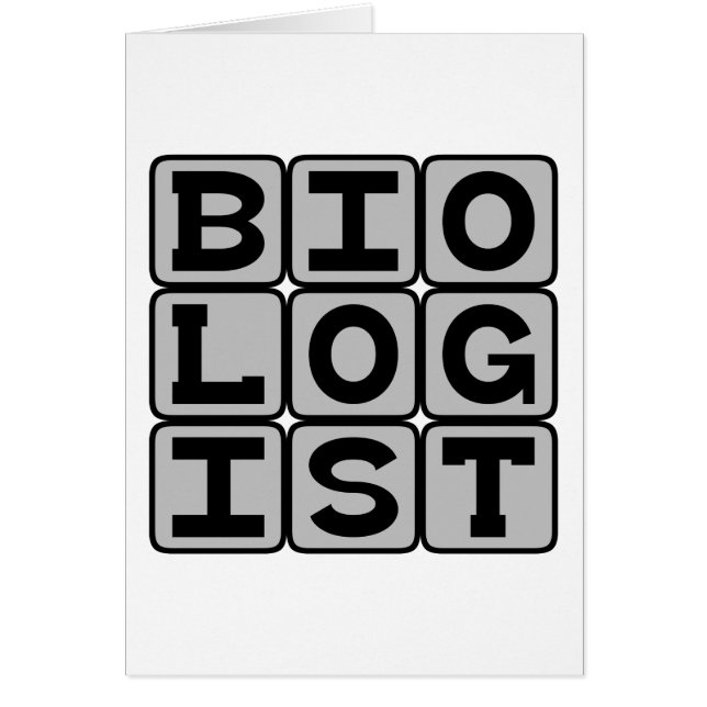 Biologist, Life Scientist (Front)