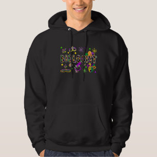 Biologist  Mardi Gras Masked Beads Symbols Collect Hoodie