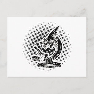 Biologist   Microscope Biology Study Gift Idea Postcard
