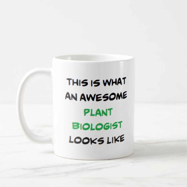 biologist plant, awesome coffee mug (Left)