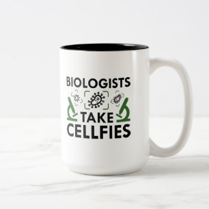 Biologists Take Cellfies Two-Tone Coffee Mug