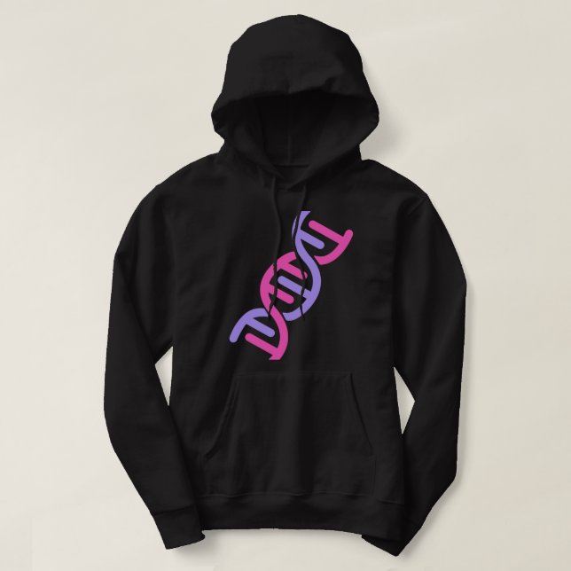 Biology and Biologist Womens Science Stem DNA Gene Hoodie (Design Front)
