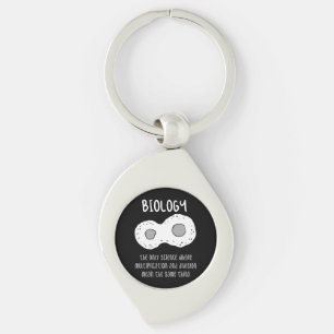 Biology - Biology The Only Science Gift Key Ring