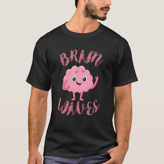 Biology  Brain Waves Neurologist Men Women T-Shirt (Front)