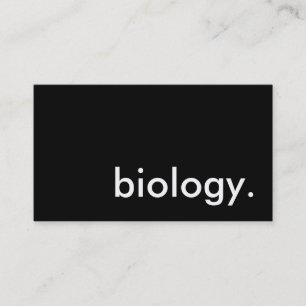 biology. business card