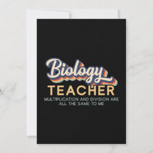 biology cell division science - biology teacher holiday card