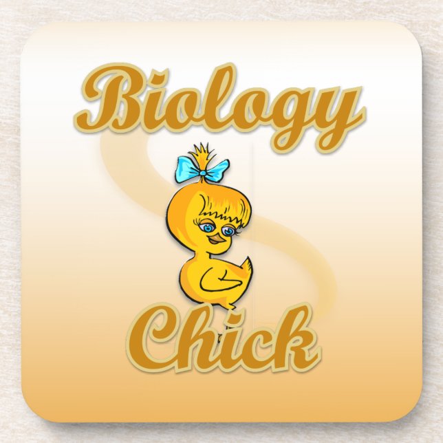 Biology Chick Coaster (Front)