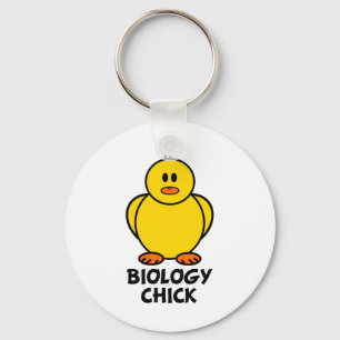 Biology Chick Key Ring