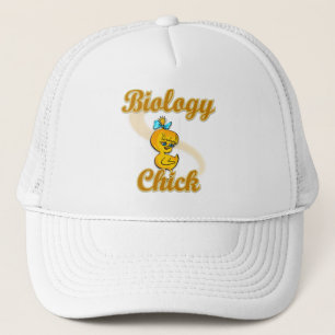 Biology Chick Trucker Hat