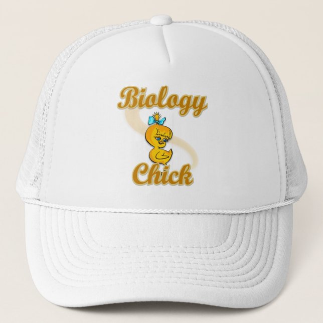 Biology Chick Trucker Hat (Front)