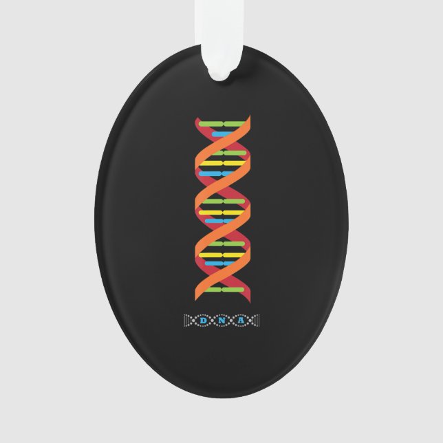 biology dna molecule  science teacher genes ornament (Front)