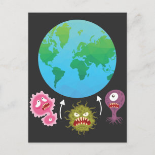 Biology Fun Real Conspiracy Theory Epidemiologist Postcard