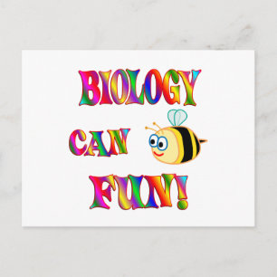 Biology is Fun Postcard