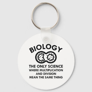 Biology Is In My Genes Key Ring