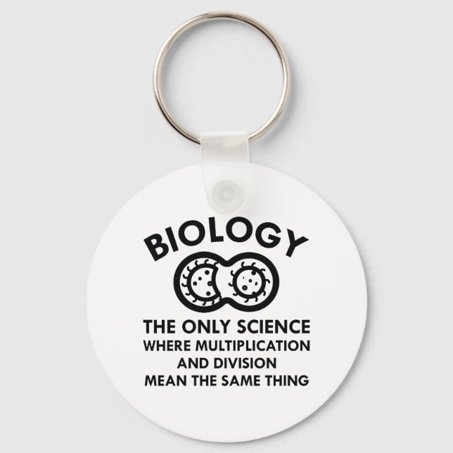Biology Is In My Genes Key Ring (Front)
