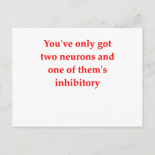 biology joke postcard