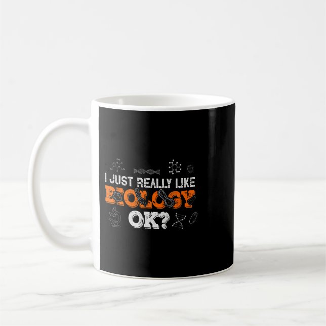 Biology Lab Biologist Science Gift Biology Coffee Mug (Left)