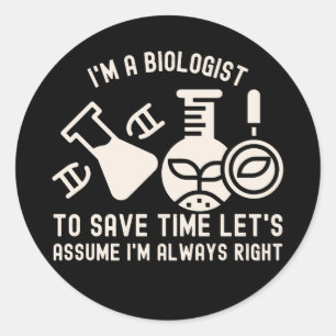 Biology Major, Biology Lover4 Classic Round Sticker