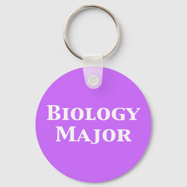 Biology Major Gifts Key Ring (Front)