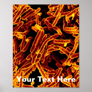 biology microbiology abstract art poster canvas