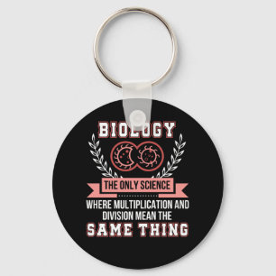 Biology Multiplication Division Same Thing Key Ring