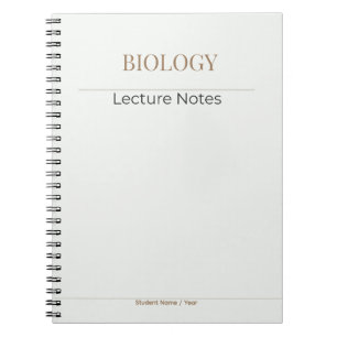 Biology Notebook – Minimal Academic Edition