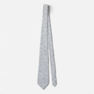 Biology pattern tie grey