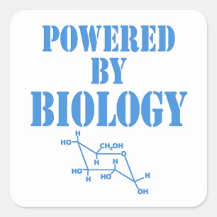 Biology Power Square Sticker