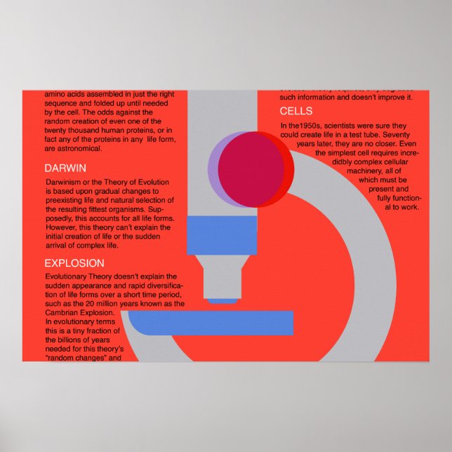 Biology Reveals Faith - Five Reasons Poster (Front)
