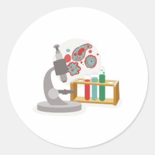 Biology Science Classic Round Sticker