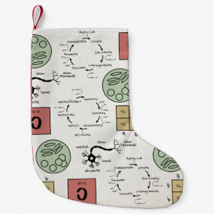 Biology Science Lab Teacher Holiday Cell School Small Christmas Stocking