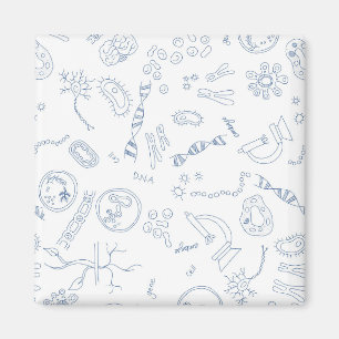 Biology scientific diagrams design magnet