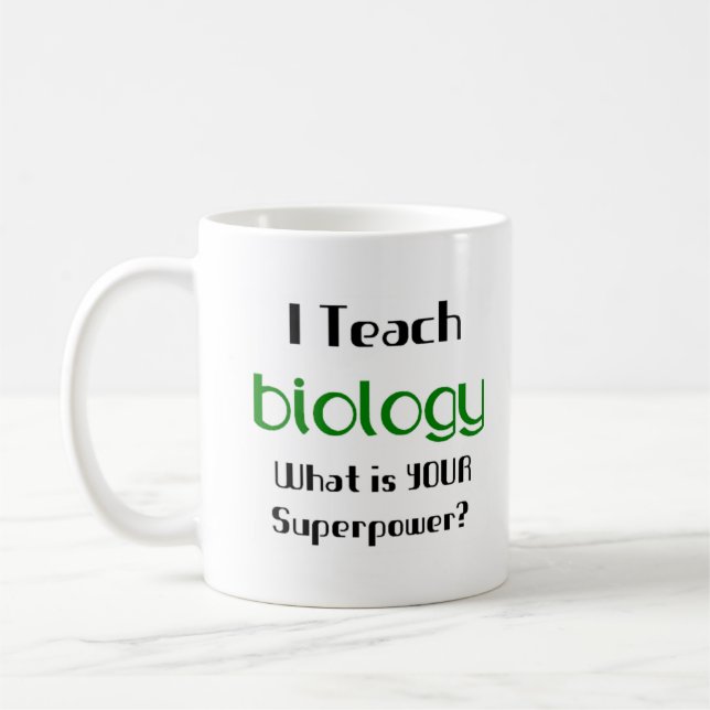 biology teach coffee mug (Left)