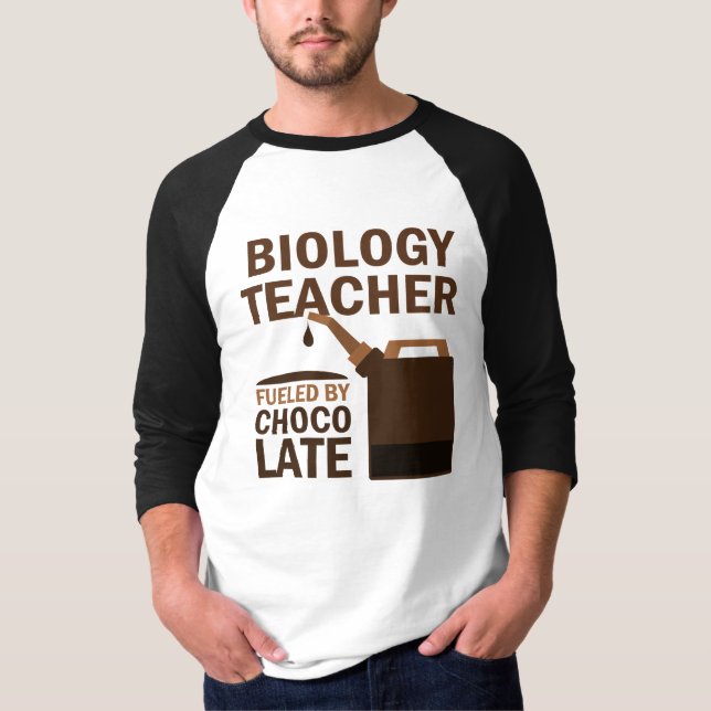 Biology Teacher (Funny) Chocolate T-Shirt (Front)