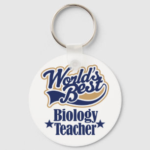 Biology Teacher Gift For (Worlds Best) Key Ring