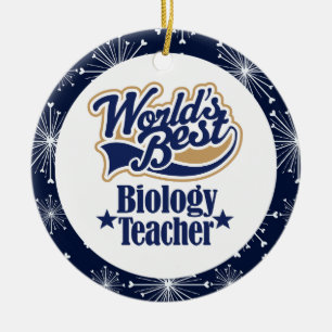 Biology Teacher Gift Ornament