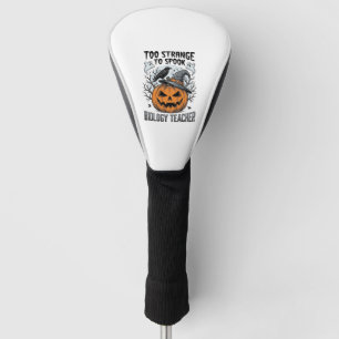 Biology Teacher Halloween Shirt Spooky Pumpkin Rav Golf Head Cover